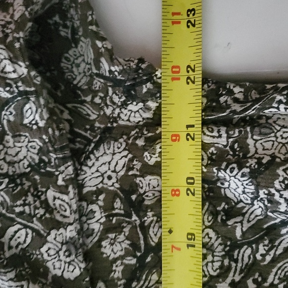 Ralph Lauren Denim & Supply Floral Paisley Print Blouse Size Extra Large Elastic - Picture 9 of 10